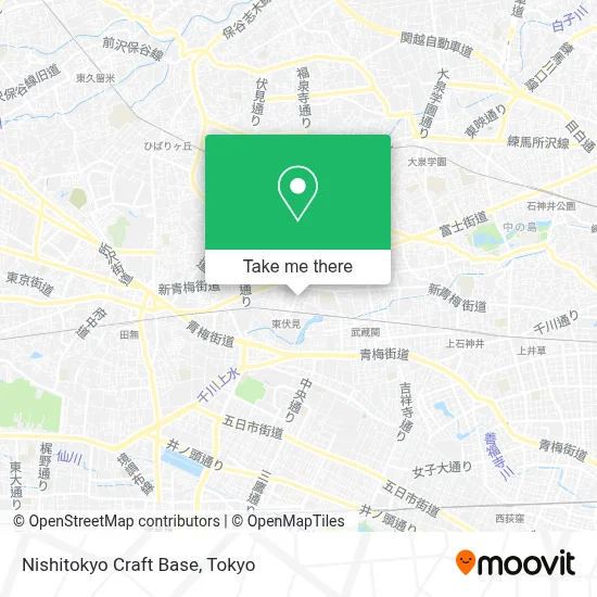 Nishitokyo Craft Base map