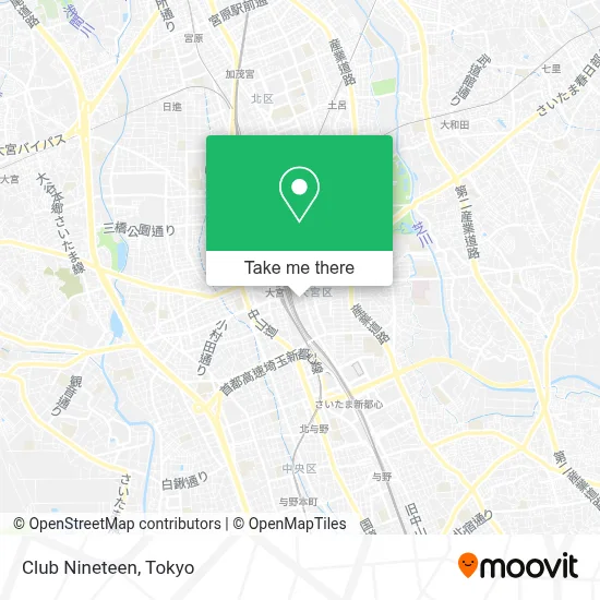 Club Nineteen map