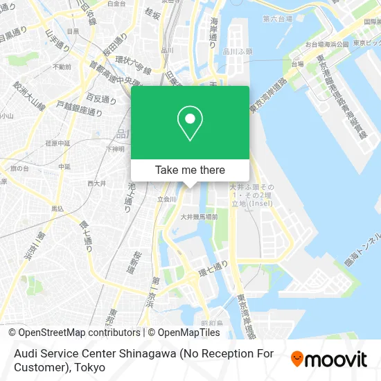Audi Service Center Shinagawa (No Reception For Customer) map