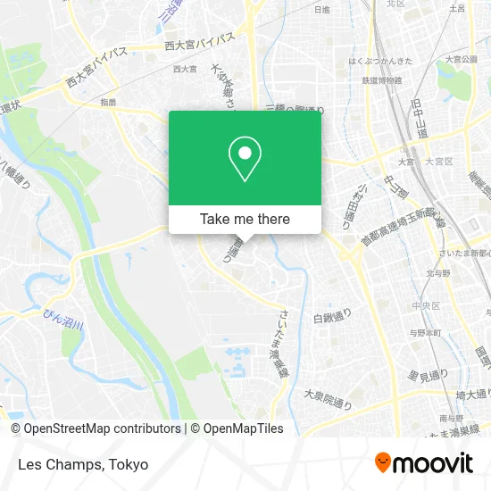 Les Champs map