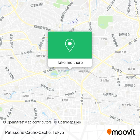 Patisserie Cache-Cache map
