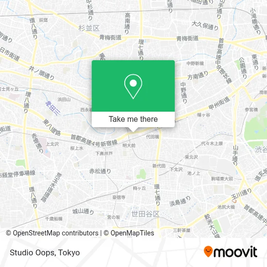 Studio Oops map