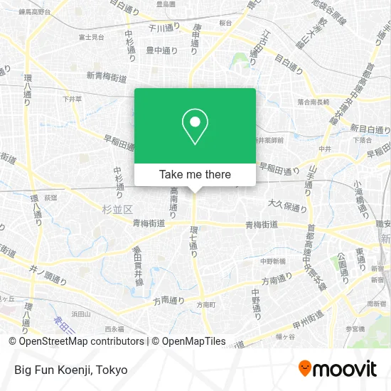 Big Fun Koenji map