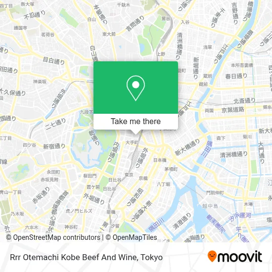 Rrr Otemachi Kobe Beef And Wine map
