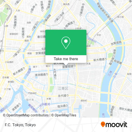 F.C. Tokyo map
