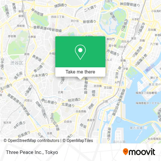 Three Peace Inc. map