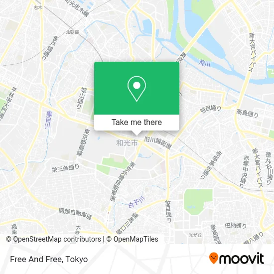 Free And Free map