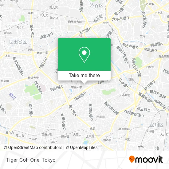 Tiger Golf One map