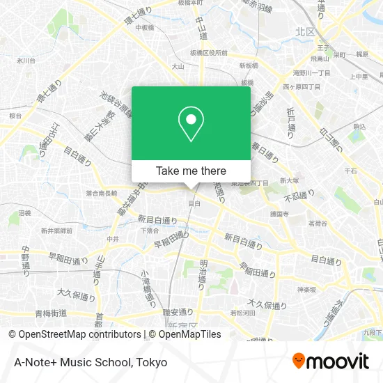 A-Note+ Music School map