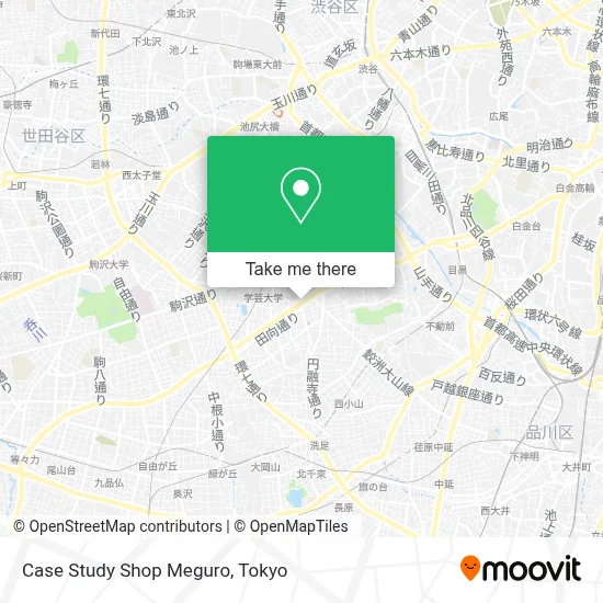Case Study Shop Meguro map