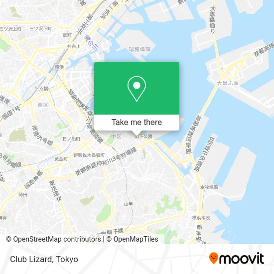 Club Lizard map