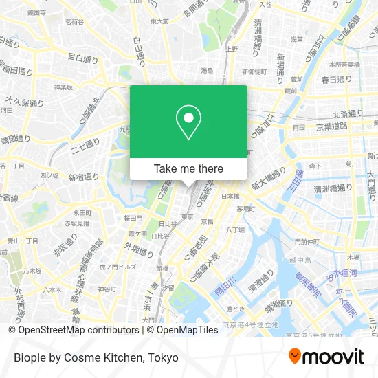 Biople by Cosme Kitchen map