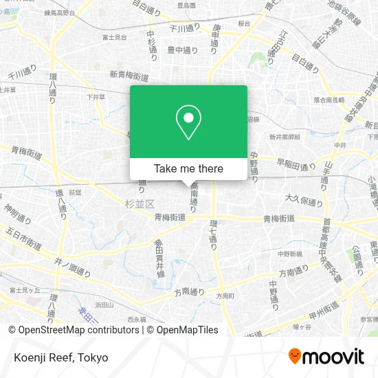 Koenji Reef map