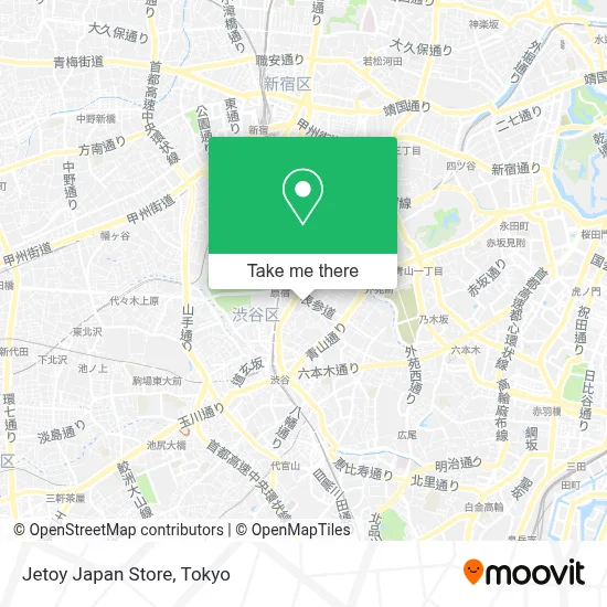 Jetoy Japan Store map