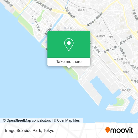 Inage Seaside Park map