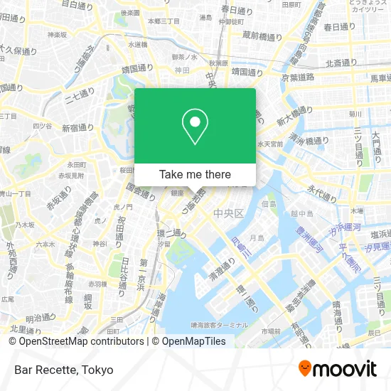 Bar Recette map