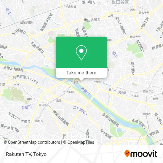 Rakuten TV map