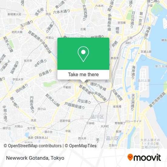 Newwork Gotanda map