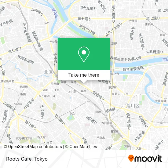 Roots Cafe map