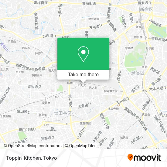 Toppin' Kitchen map