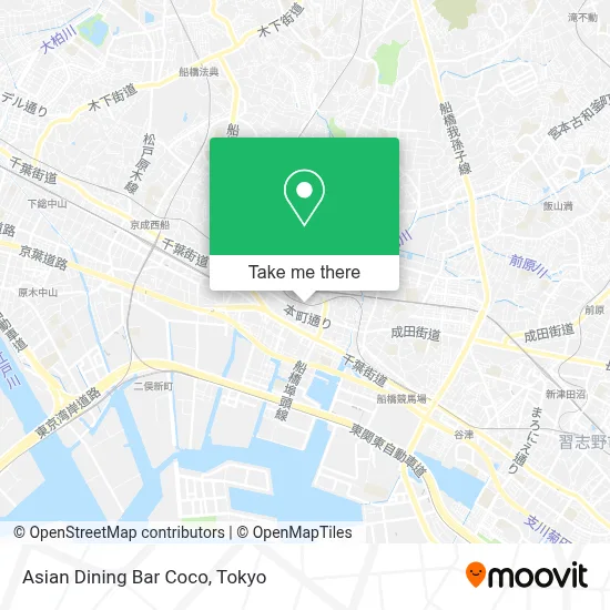Asian Dining Bar Coco map