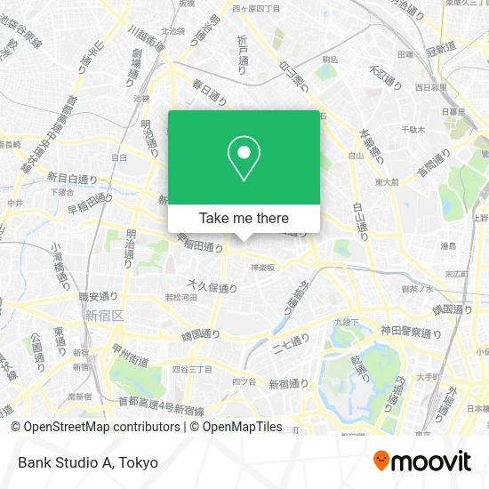 Bank Studio A map