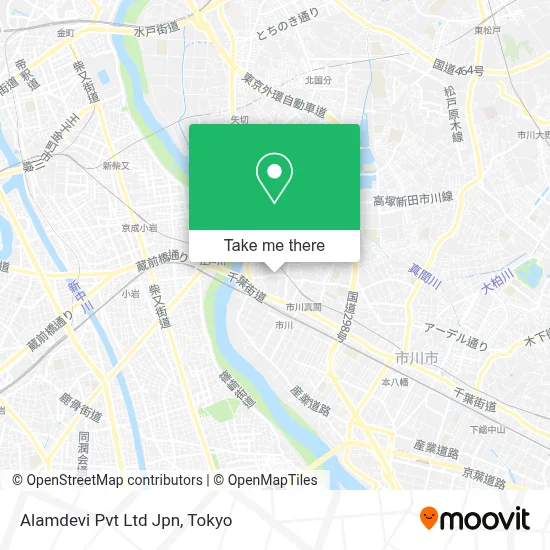 Alamdevi Private Ltd Japan map