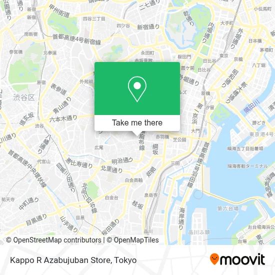 Kappo R Azabujuban Store map