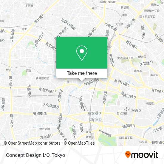 Concept Design I/O map