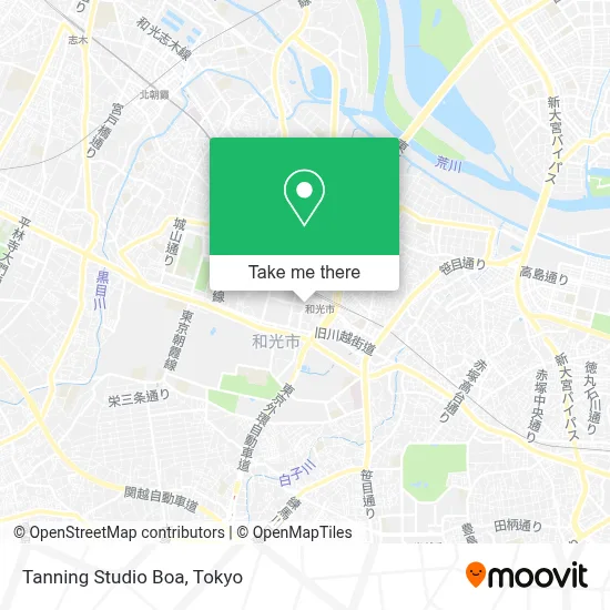 Tanning Studio Boa map