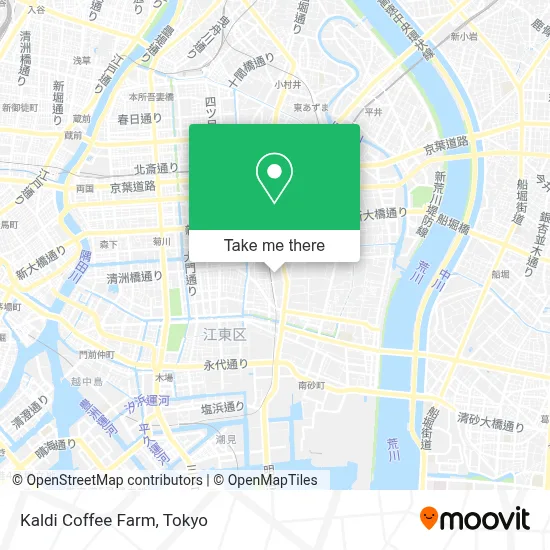 Kaldi Coffee Farm map
