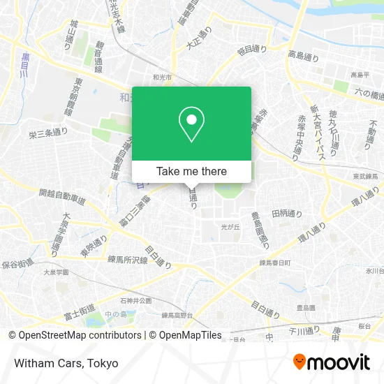 Witham Cars map