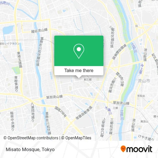 Misato Mosque map