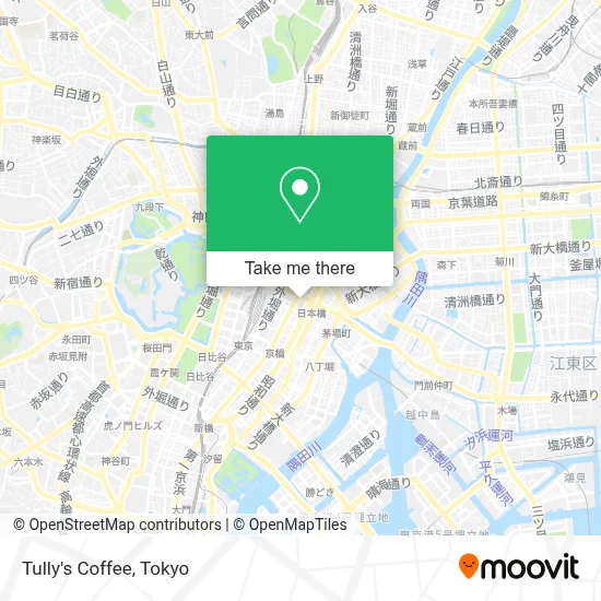 Tully's Coffee map