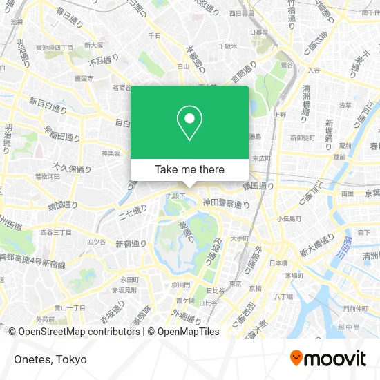 Onetes map