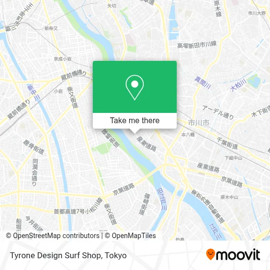 Tyrone Design Surf Shop map