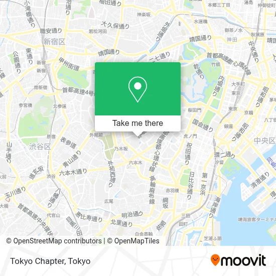 Tokyo Chapter map
