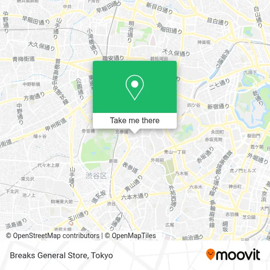 Breaks General Store map