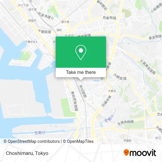 Choshimaru map