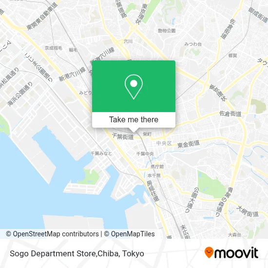 Sogo Department Store,Chiba map
