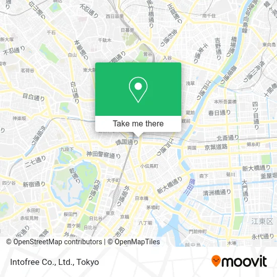 Intofree Co., Ltd. map