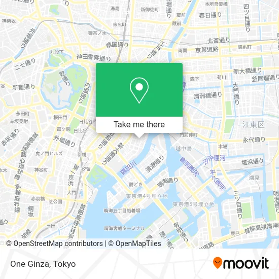 One Ginza map