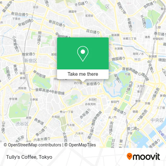 Tully's Coffee map