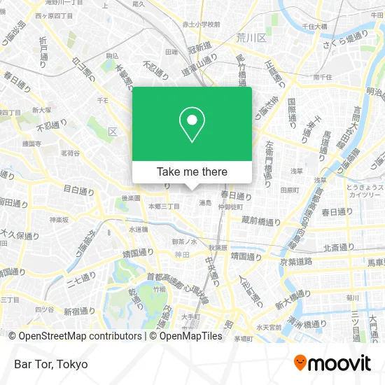 Bar Tor map