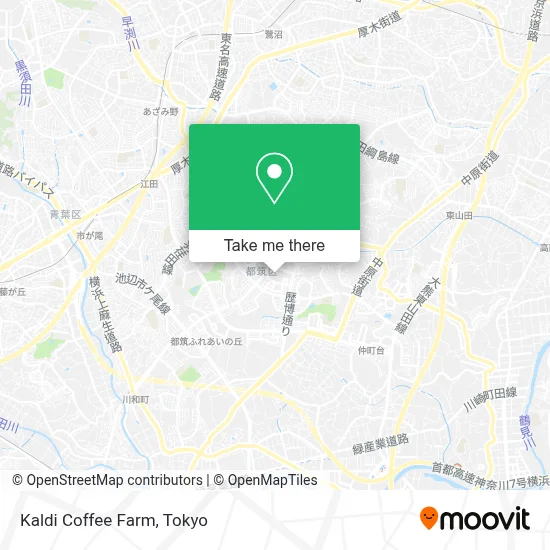 Kaldi Coffee Farm map