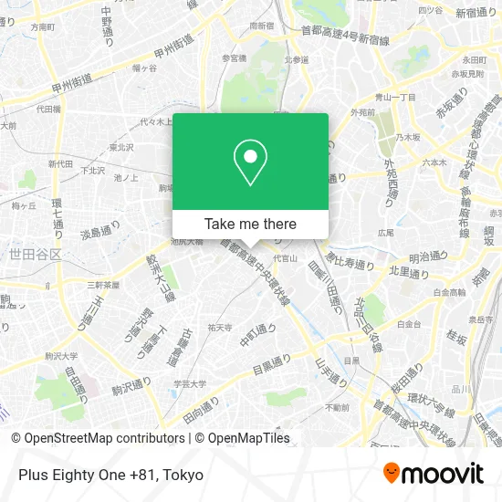 Plus Eighty One +81 map