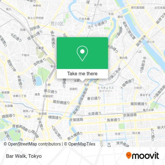 Bar Walk map