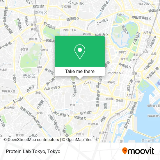 Protein Lab Tokyo map