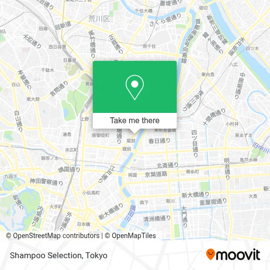 Shampoo Selection map