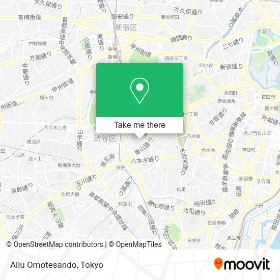 Allu Omotesando map
